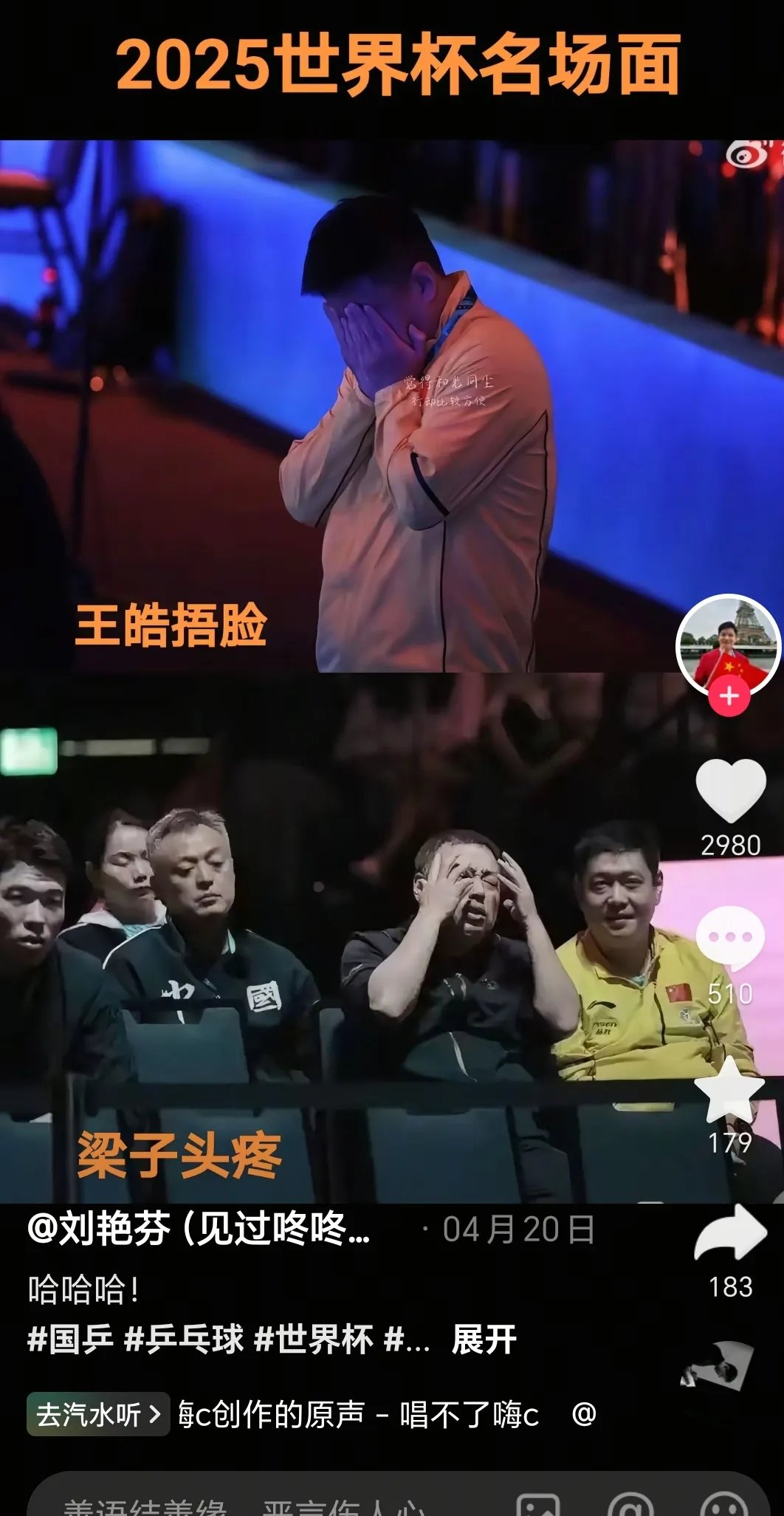 日本乒乓球队险胜瑞典乒乓球队，王皓制霸全场